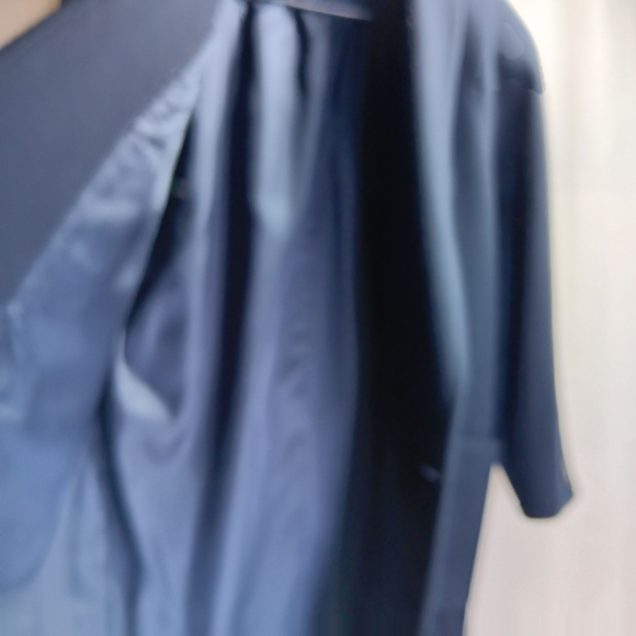 Jones New York Women's 100% Wool Overcoat Vintage Navy Blue Size M - Picture 8 of 11